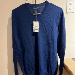 Joseph & Lyman Wool Sweater Blue: Medium: Brand New